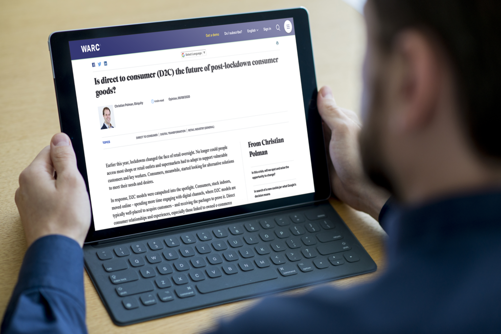 Is direct to consumer (D2C) the future of post-lockdown consumer goods?