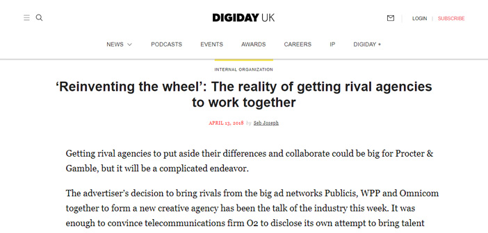 In the Press: ‘Reinventing the wheel’: The reality of getting rival agencies to work together