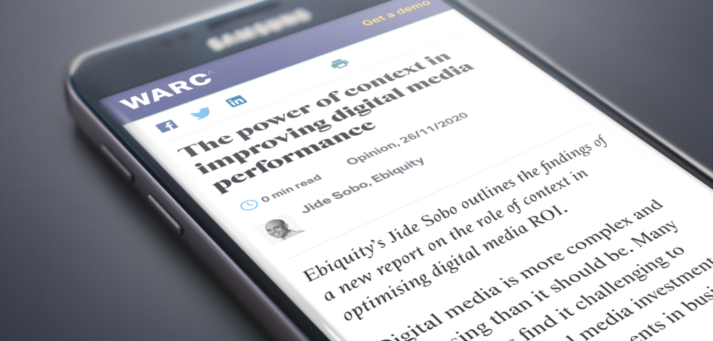 The power of context in improving digital media performance