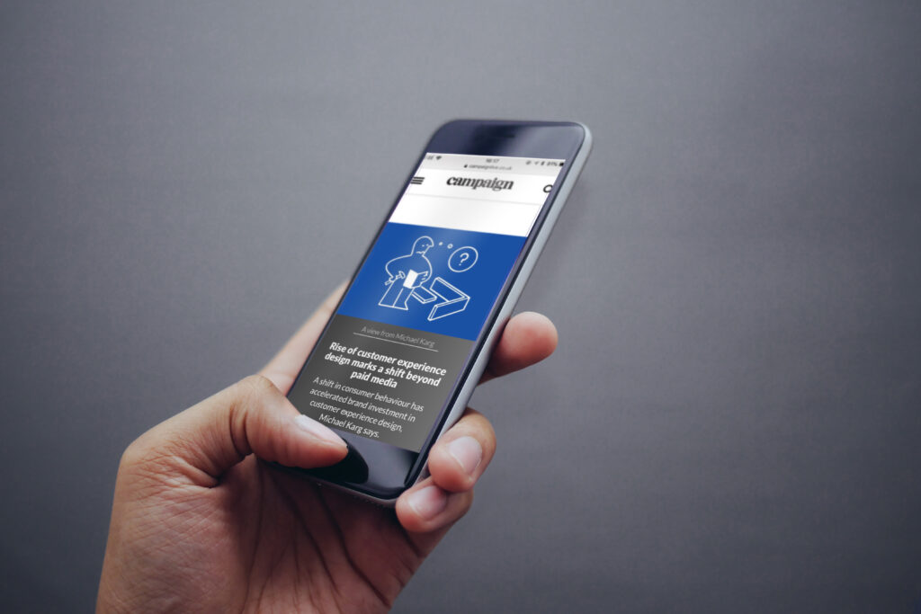 In the Press: A view from Michael Karg – Rise of customer experience design marks a shift beyond paid media