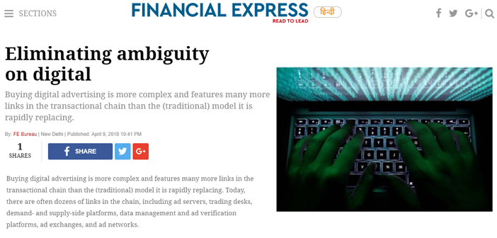 In the Press: Eliminating ambiguity on digital