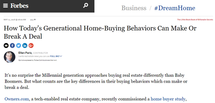 In the Press: How Today’s Generational Home-Buying Behaviors Can Make Or Break A Deal
