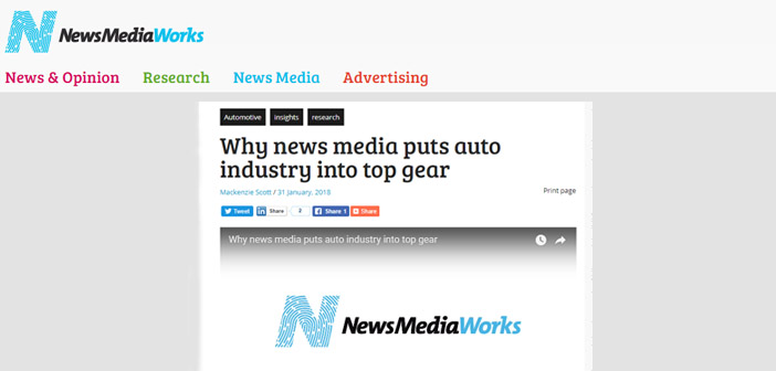 In the Press: Why news media puts auto industry into top gear
