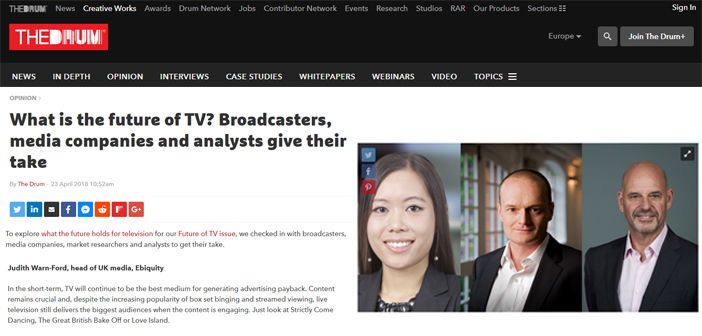 In the Press: What is the future of TV? Broadcasters